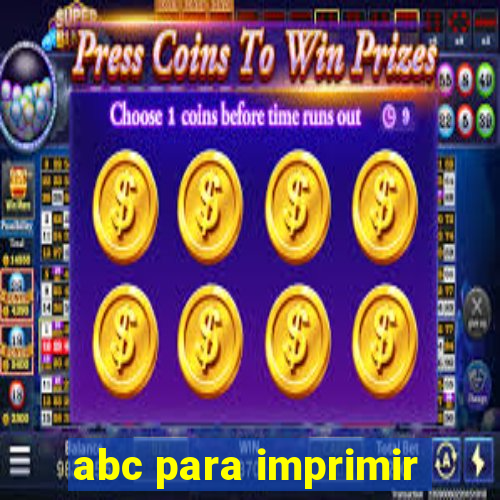 abc para imprimir